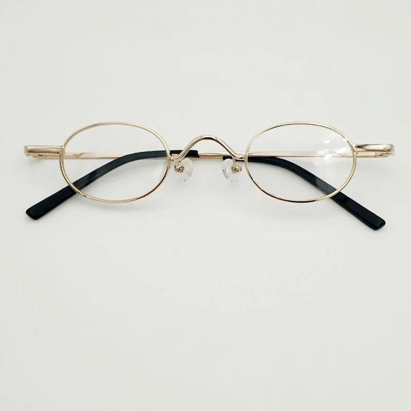 Човешки очила елипсовидна форма, много малкия размер на обектива, златни, черни, сребърни, недалновидни оптични предписани очила